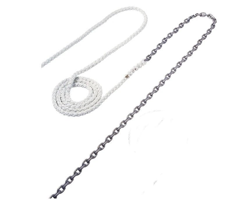 Maxwell 10' Of 1/4"" Ht Chain Splice To 300' Of 1/2"" Nylon Brait Line - BLDMarine