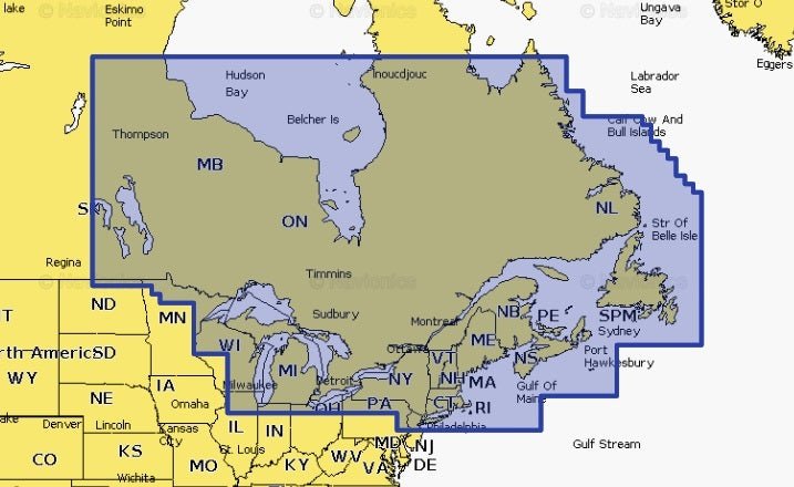 Navionics Plus Naus012r Canada, East And Greaqt Lakes Microsd - BLDMarine