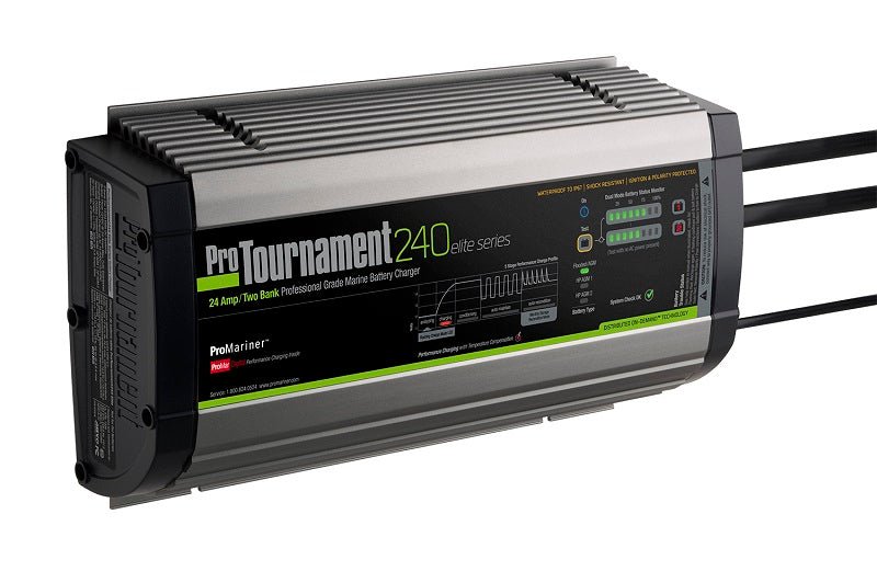 Promariner Protournament 240 24 Amp Battery Charger 12/24v 2 Bank 120v Input - BLDMarine